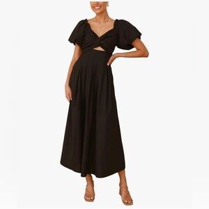 Elegant Black Maxi Dress